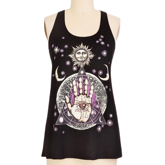 Mystical Hand Tank Top - Occult, Astrology, Tarot - Picture 3 of 3